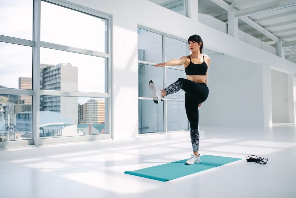 Marches or toe taps exercise