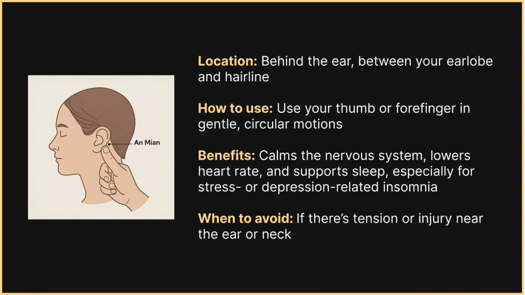 an mian acupressure for sleep