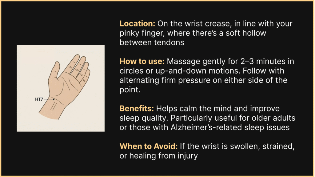 ht7 acupressure for sleep