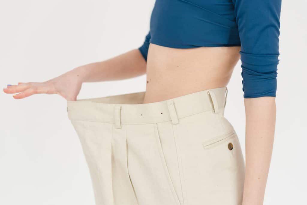 Loose pants after weight loss